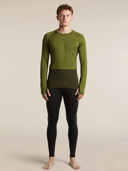 Лонгслив мужской Icebreaker ZoneKnit 200 Dk Loden/Sphagnum/Cb - Фото 5 большая