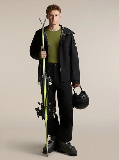 Лонгслив мужской Icebreaker ZoneKnit 200 Dk Loden/Sphagnum/Cb - Фото 8 большая