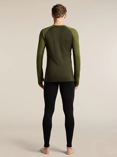 Лонгслив мужской Icebreaker ZoneKnit 200 Dk Loden/Sphagnum/Cb - Фото 3 большая