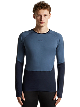 Лонгслив мужской Icebreaker 200 Oasis+ Midnight Navy/Dawn/Jet Hthr/Cb