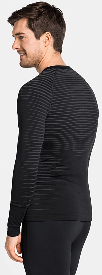 Футболка мужская Odlo Performance Light LS Черный - Фото 3 большая