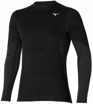 Лонгслив мужской Mizuno Merino Wool Crew Black