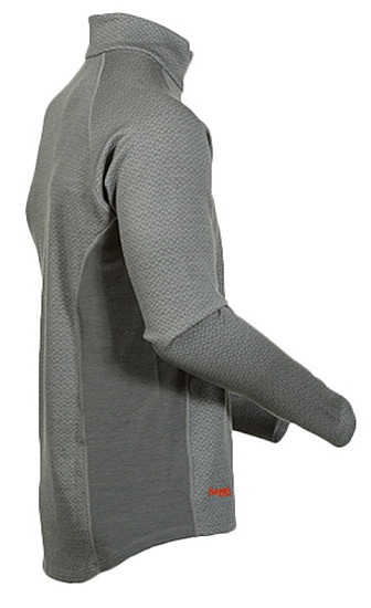 Футболка мужская Bergans Snoull Half Zip SolidLtGrey/SolidGrey - Фото 7 большая