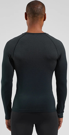 Лонгслив мужской Odlo Performance Light BL Top Crew Neck Black - Фото 2 большая