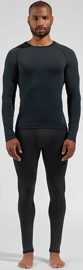 Лонгслив мужской Odlo Performance Light BL Top Crew Neck Black - Фото 4 большая