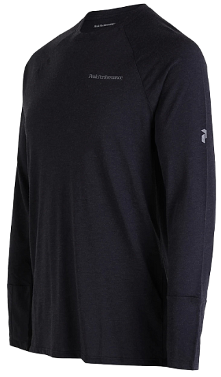 Футболка мужская Peak Performance Wool Blend LS Black - Фото 4 большая