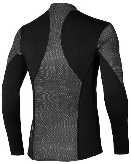 Футболка мужская Mizuno Virtual Body G3 High Neck Чер - Фото 2 большая