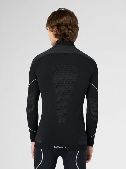 Футболка мужская UYN Evolutyon Uw Slturtle Neck Blackboard/ Anthracite/White - Фото 6 большая