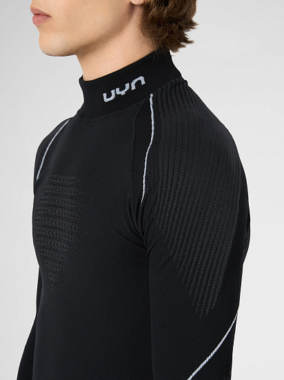 Футболка мужская UYN Evolutyon Uw Slturtle Neck Blackboard/ Anthracite/White - Фото 7 большая