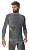 Лонгслив мужской UYN Ambityon Uw Sl Melange Turtle neck Black Melange/Orange/Yellow - Фото 6 малая