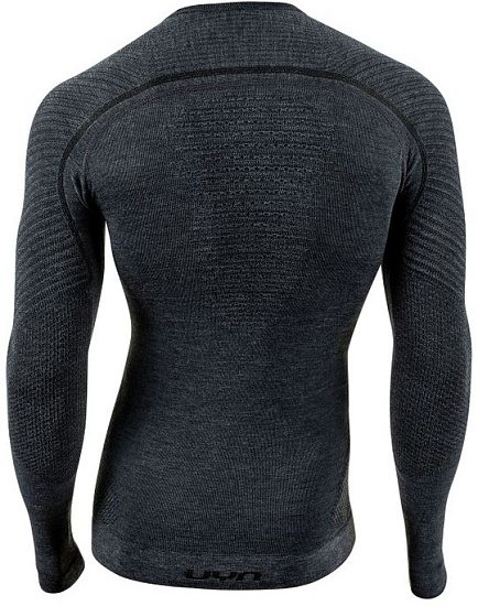 Лонгслив мужской UYN Fusyon Cashmere Uw Shirt Lg_Sl Grey Rock/Black - Фото 2 большая