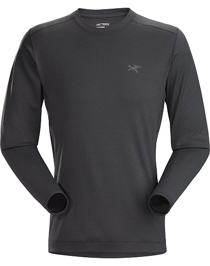 Лонгслив мужской Arcteryx Motus AR Crew LS Black Heather - Фото 1 большая
