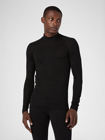 Лонгслив мужской UYN Evolutyon Biotech Uw Ls Turtle Neck Black - Фото 6 большая