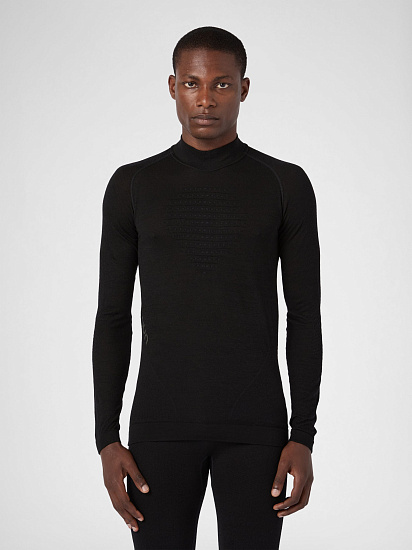 Лонгслив мужской UYN Evolutyon Biotech Uw Ls Turtle Neck Black - Фото 2 большая