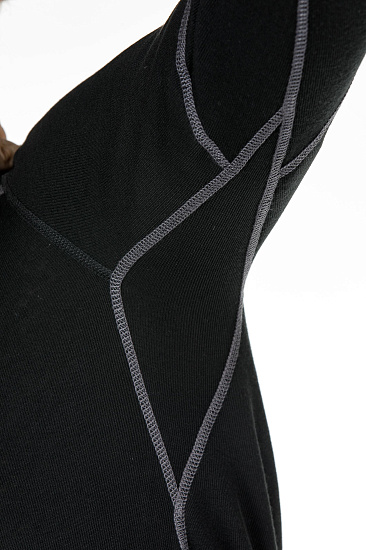 Футболка мужская Odlo X-Warm Black - Фото 2 большая