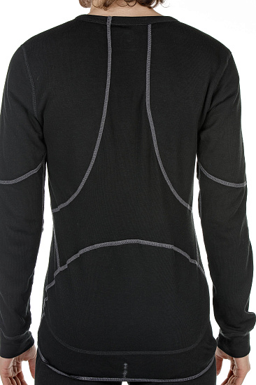 Футболка мужская Odlo X-Warm Black - Фото 3 большая