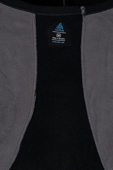 Футболка мужская Odlo X-Warm zip Black - Фото 4 большая