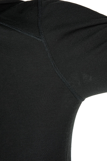 Футболка мужская Odlo Warm zip Black - Фото 4 большая