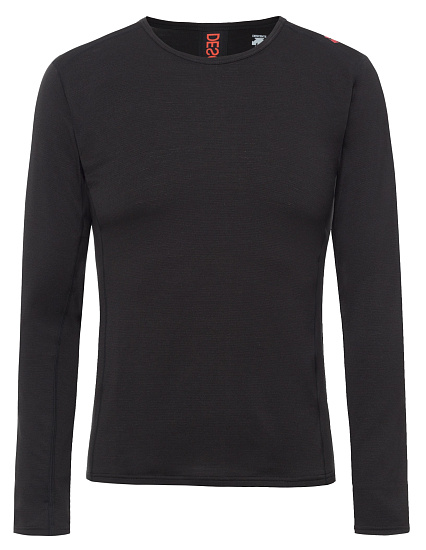 Футболка мужская Descente Base Layer Top Black/Electric Red - Фото 1 большая