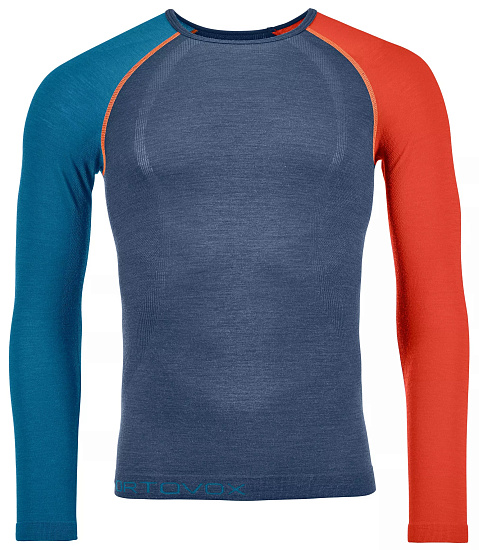 Футболка мужская Ortovox 120 Comp Light Ls Night Blue - Фото 1 большая