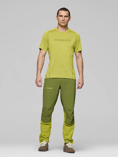Футболка мужская Norrona Fjora Equaliser Lightweight Golden Lime - Фото 4 большая