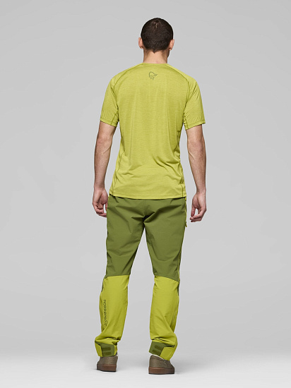 Футболка мужская Norrona Fjora Equaliser Lightweight Golden Lime - Фото 6 большая