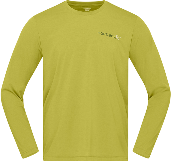 Лонгслив мужской Norrona Femund Tech LS Golden Lime - Фото 1 большая