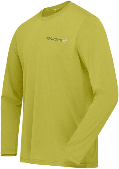 Лонгслив мужской Norrona Femund Tech LS Golden Lime - Фото 2 большая