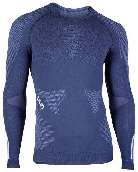 Лонгслив мужской UYN Ambityon Uw Lg_Sl Deep Blue/Avio/White - Фото 1 большая