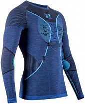 Лонгслив мужской X-Bionic Merino Round Neck Dark Ocean/Sky Blue