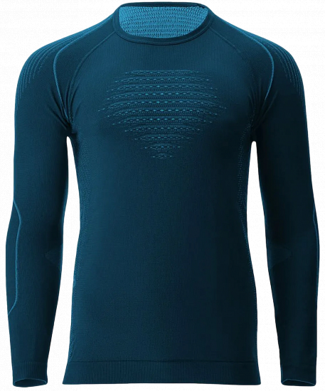Лонгслив мужской UYN Evolutyon Comfort Uw Lg_Sl. Blue Poseidon/Navy/Navy - Фото 1 большая