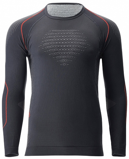 Лонгслив мужской UYN Evolutyon Comfort Uw Lg_Sl. Charcoal/White/Red - Фото 1 большая