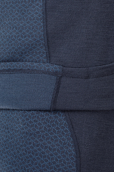 Футболка мужская Bergans Snoull Half Zip Dk Fogblue/Fogblue - Фото 2 большая