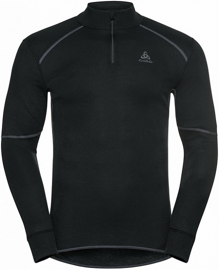 Лонгслив мужской Odlo Active X-Warm Eco Half Zip Black - Фото 1 большая