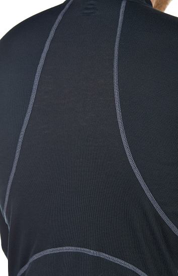 Лонгслив мужской Odlo Active X-Warm Eco Half Zip Black - Фото 7 большая