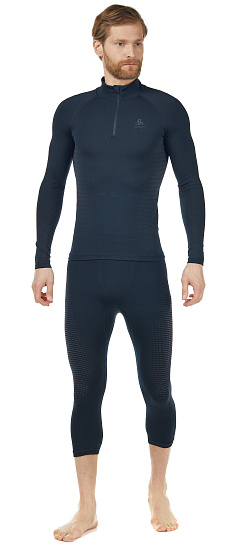 Пулон мужской Odlo Performance Warm Eco Черный/Графитовый серый - Фото 3 большая