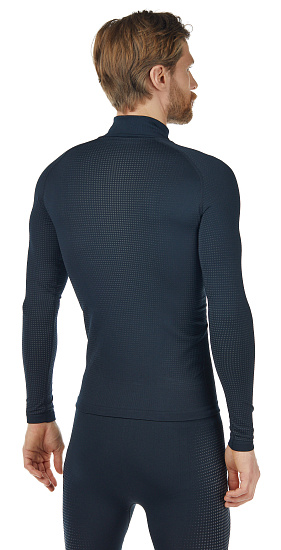 Пулон мужской Odlo Performance Warm Eco Черный/Графитовый серый - Фото 6 большая