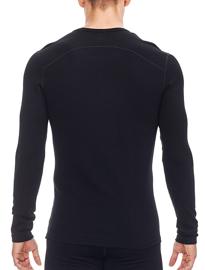 Футболка мужская Icebreaker Tech Top LS Crewe Black - Фото 3 большая