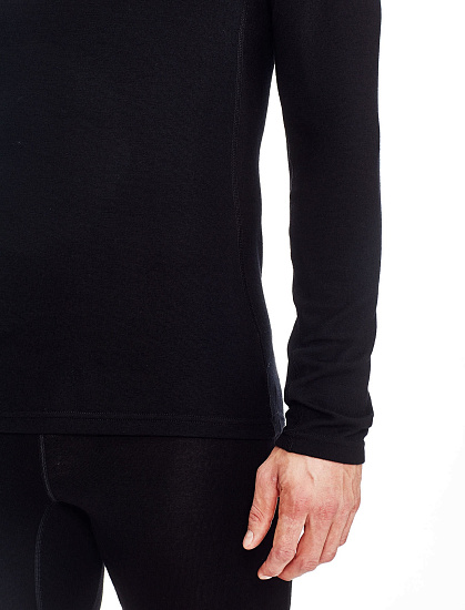 Футболка мужская Icebreaker Tech Top LS Crewe Black - Фото 7 большая