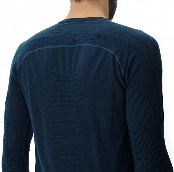 Лонгслив мужской UYN Evolutyon Biotech Uw Shirt Long_Sl Blue Poseidon - Фото 3 большая