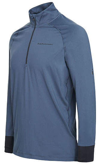 Пулон мужской Peak Performance Spirit Half Zip Blue Steel - Фото 2 большая