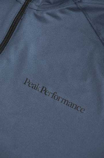 Пулон мужской Peak Performance Spirit Half Zip Blue Steel - Фото 5 большая