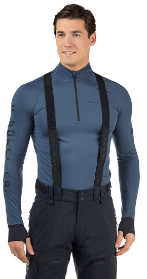 Пулон мужской Peak Performance Spirit Half Zip Blue Steel - Фото 7 большая