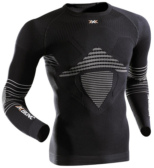 Футболка мужская X-Bionic Energizer MK2 UW SL Black/White - Фото 1 большая