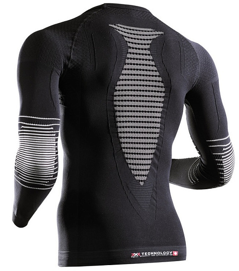 Футболка мужская X-Bionic Energizer MK2 UW SL Black/White - Фото 2 большая