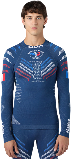 Футболка UYN Natyon 30 Uw Lg Sl Turtle Neck France - Фото 1 большая