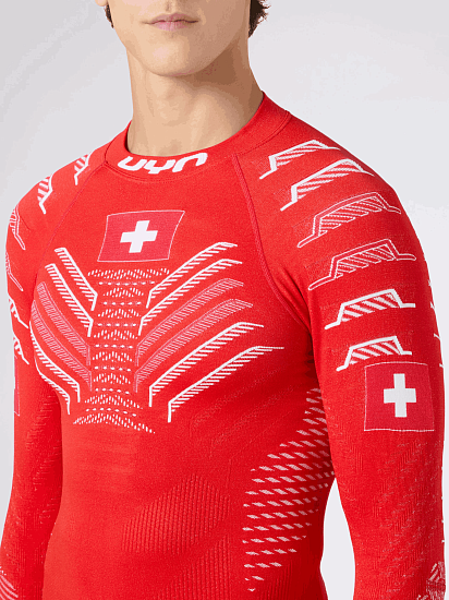 Футболка UYN Natyon 30 Uw Lg Sl Turtle Neck Switzerland - Фото 3 большая