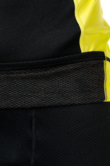 Футболка мужская Mizuno Virtual Body G2 High Neck Чер/Желт - Фото 3 большая