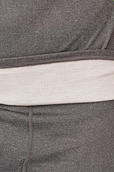 Футболка мужская Mizuno Wool H/Z  Сер/Желт - Фото 3 большая