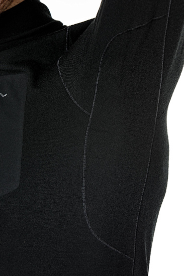 Пулон мужской Arcteryx Satoro SV Zip Neck LS Black - Фото 4 большая